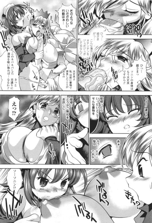 ふたなり化メイド　お姫様　治療奉仕発情