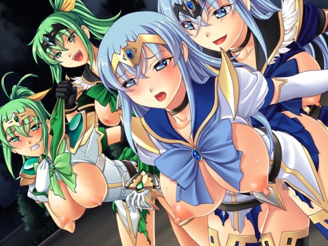 セーラーヒロイン　洗脳従順悪堕ち　分身レズレイプ