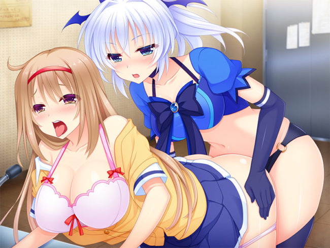 魔法少女　悪堕ち覚醒　信頼裏切り　ペニバン　レズレイプ